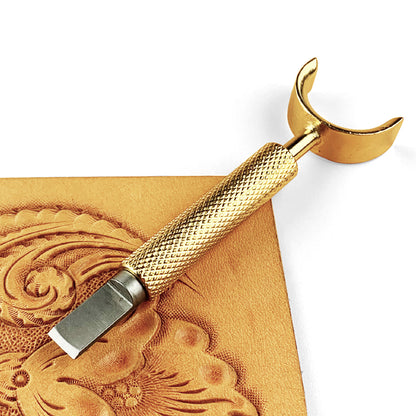 Couteau pivotant en cuir pour la sculpture (hauteur de la poignée réglable)