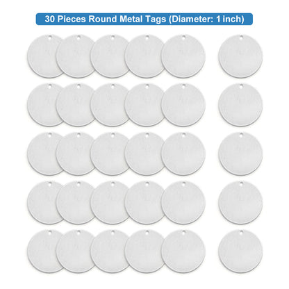 50Pcs Circle w/ Hole, 3/4"- Stamping Blanks