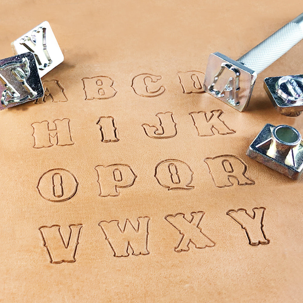 Customized Font / interchangeable characters Alphabet Letter Stamps for  Stamping / Embossing Leather - with 26 characters