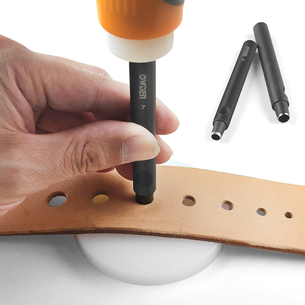 10 Pieces Leather Hole Punch Set - Belt Punch - Round Shape Hallow Cut –  LightningStore