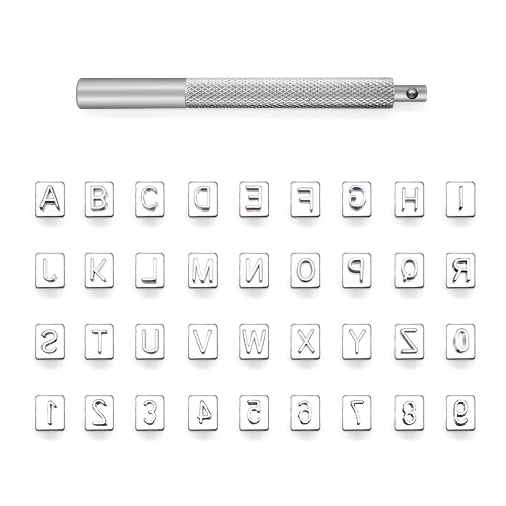 Capital Letters Stamp Set 3/4 / 19mm Alphabet Stamp Tools 